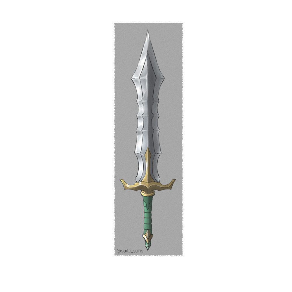 2D sword concept art